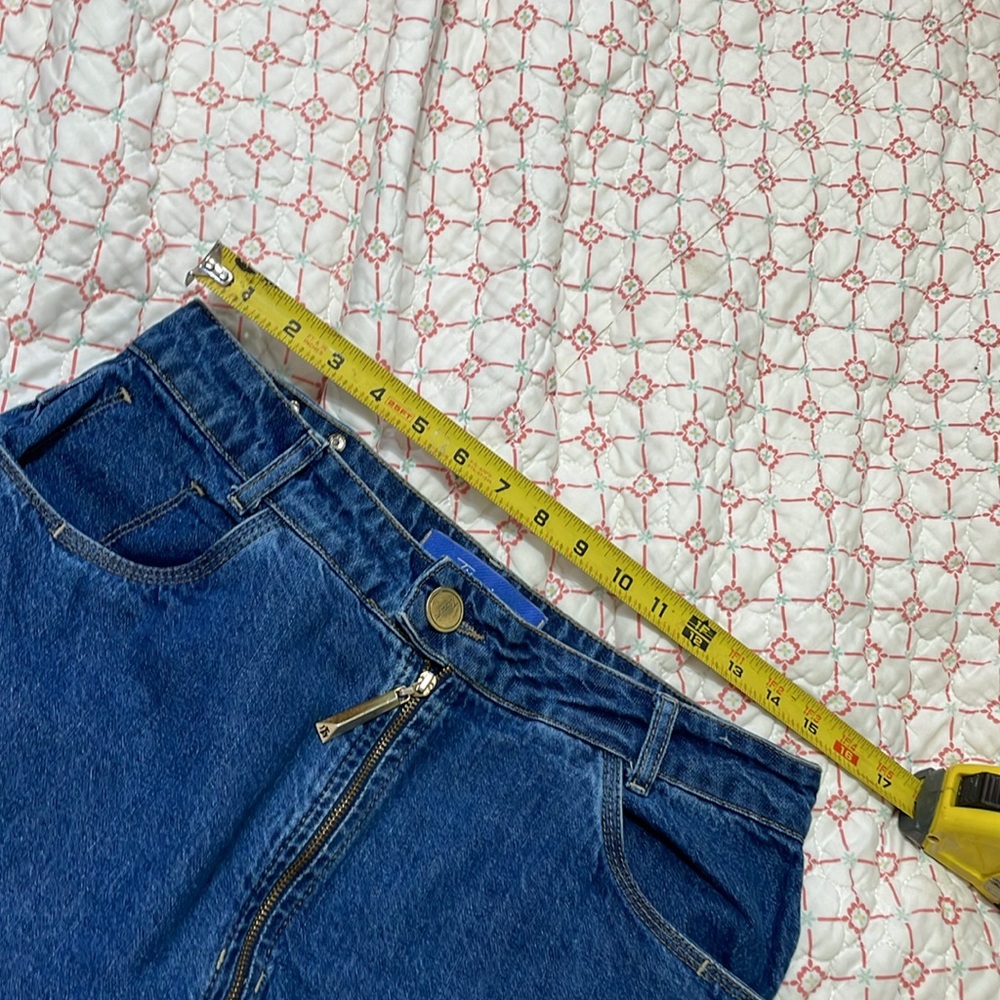 Titanium denim, pencil, asymmetric maxi skirt - Picture 6 of 10